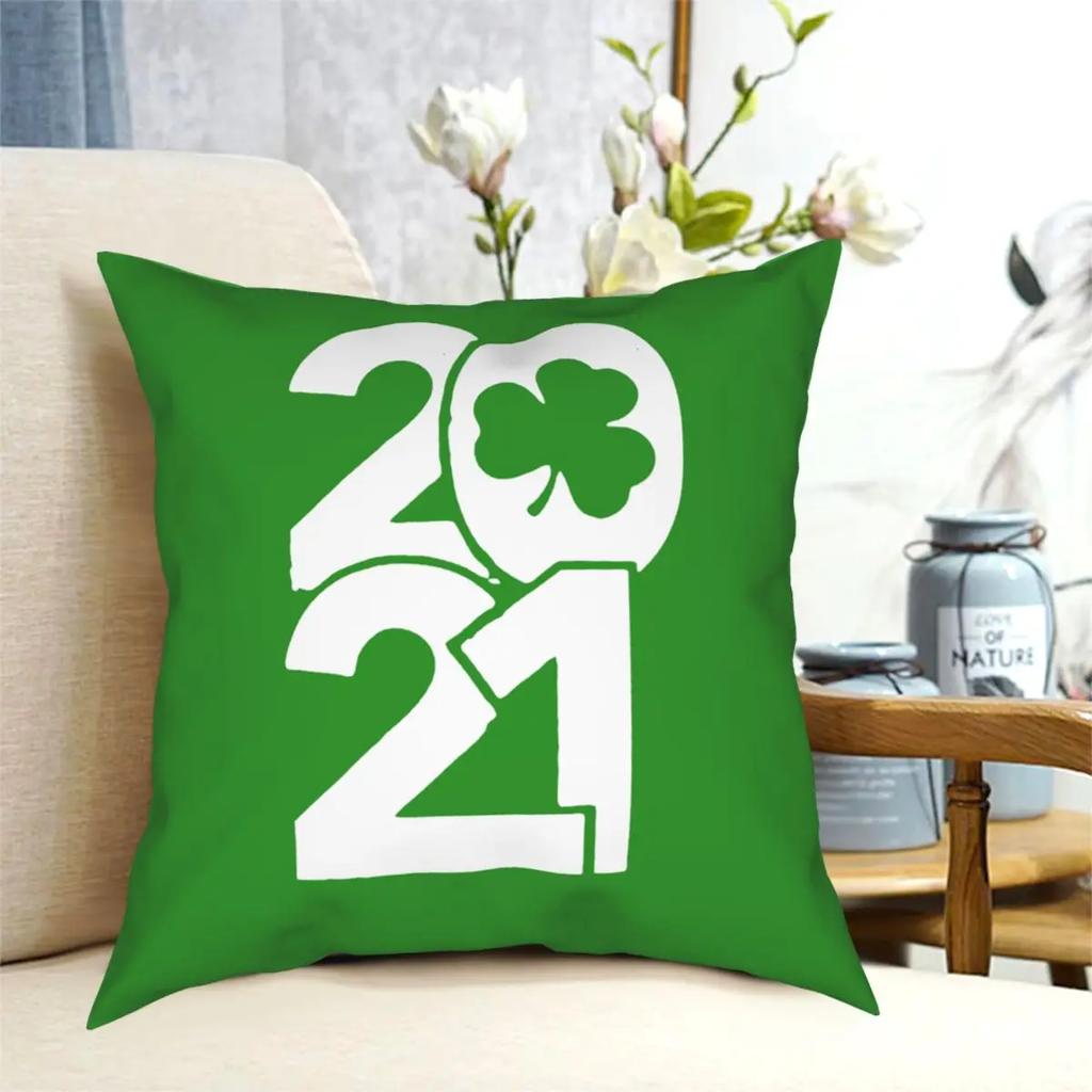 St. Patrick's Day Shamrock Throw Pillow Cover Cushions for Sofa Irish Saint Paddys Leprechaun Clover Holiday Cushion Covers