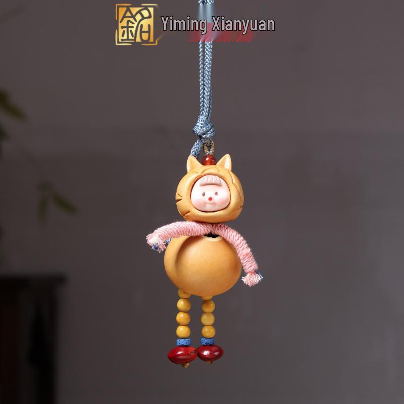 Sandalwood Pumpkin Cartoon Pendant Phone Charm