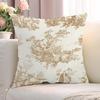 Toile De Jouy Case for Pillow Cover Pillowcase 45*45 Cushions Decorative Pillowcases 40x40 Short Plush Lounge Chairs Cushion