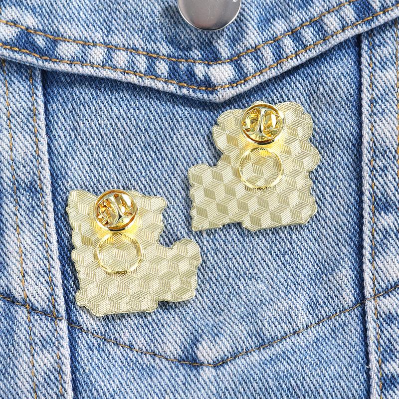 Lucky Nafu Lion Dance Brooch National Tide Auspicious and Festive Animal New Year Lion Dance Badge Clothes and Accessories