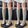 1-2pairs New Korean Sweet Ballet Style Long Stocking Women's Lace Pile Socks Academy Style Versatile Half Foot Socks