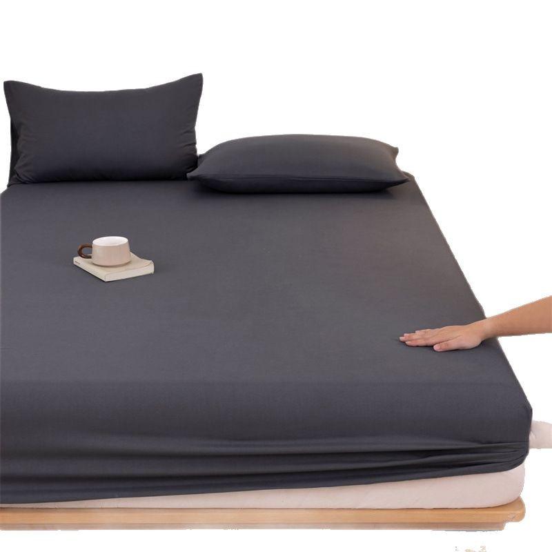 Set de cearșafuri din bumbac spălat tip A prietenos cu pielea - Cuvertură de pat simplă cu husă de saltea