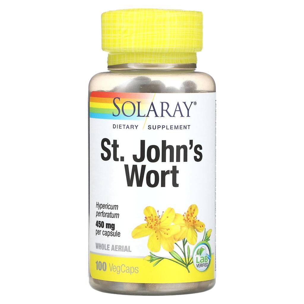 Organically Grown St. John's Wort, 450Mg, 100 Veggie Caps