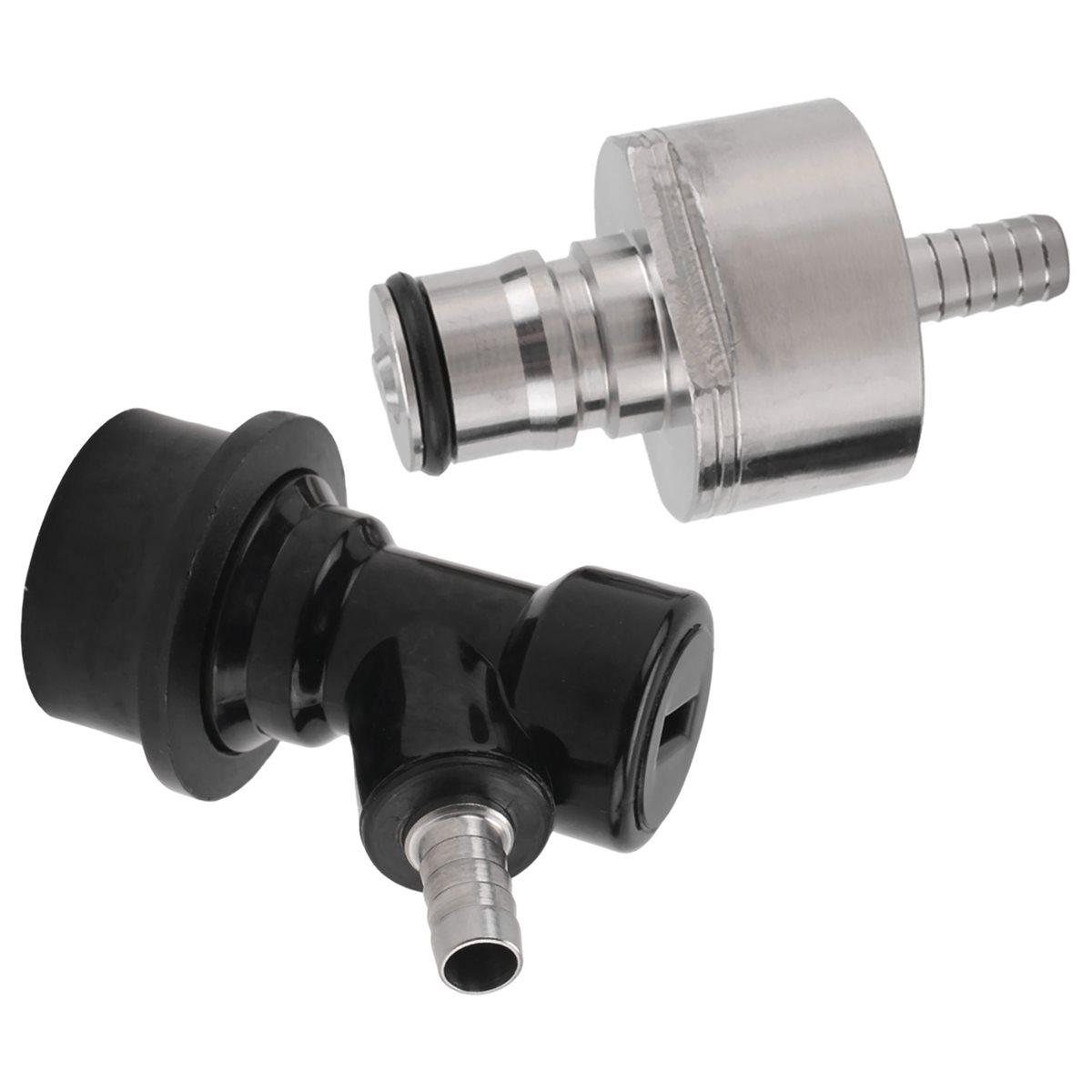 

BHBL Beer Brewing Carbonation Cap with 5/16Inch Barb Ball Lock Disconnect Set,Fit Soda Beer Most of Drink PET Bottles China Mainland