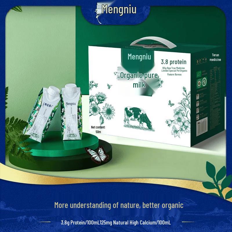 Mengniu Organic Full-Fat Pure Milk