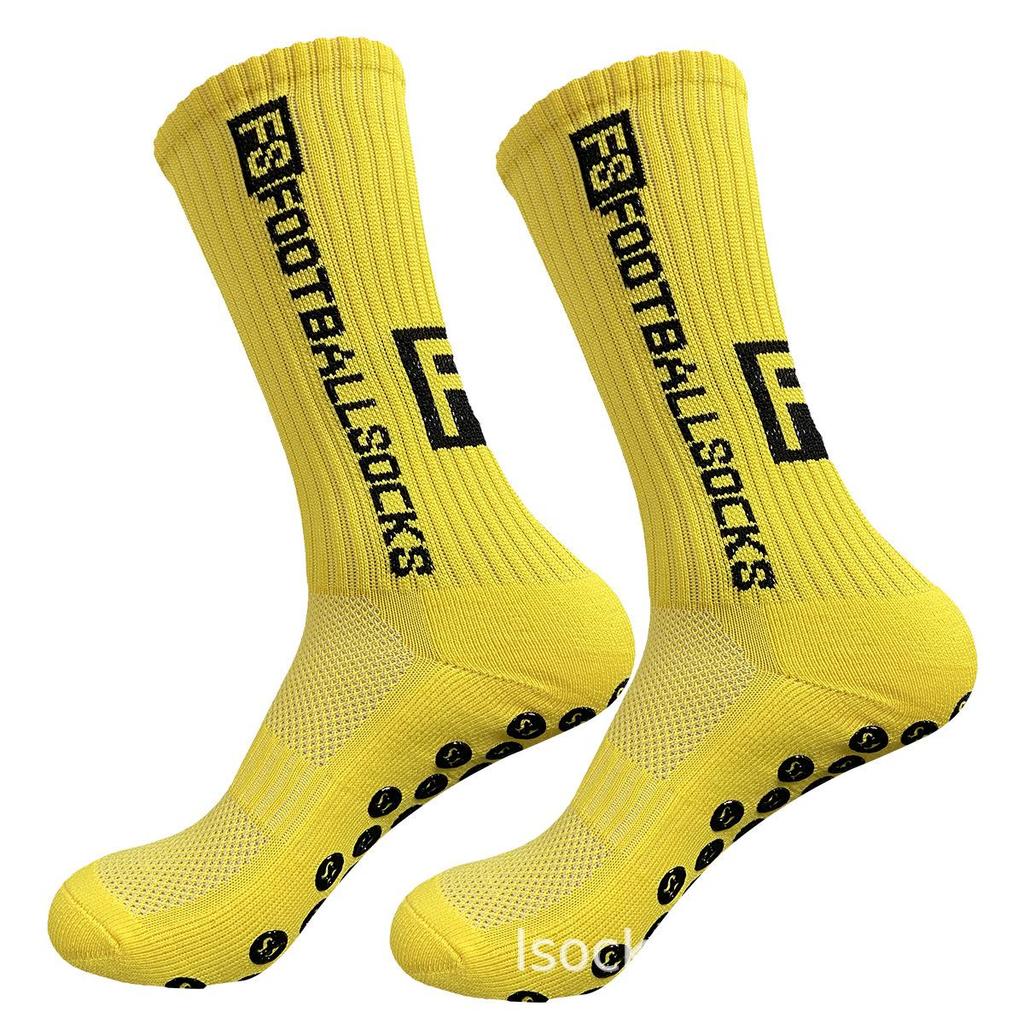 Non-Slip Dotting Sports Socks: Sweat-Absorbing Football & Basketball Socks with Towel Bottom.