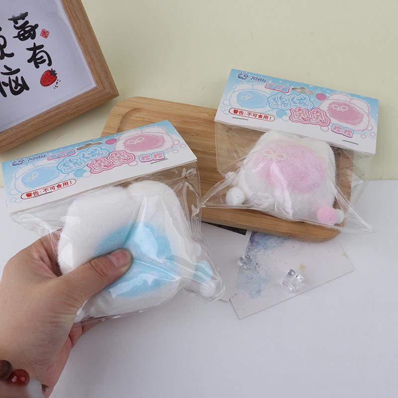 Children's Cotton Velvet Rabbit Stress Ball - Slow Rebound Toy for Creative Play