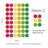 Colorful Polka Dot Stickers for Kids' Journals and DIY Albums