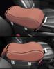 Portable Black Leather Car Truck Center Armrest Heighten Pad Cushion Storage Bag