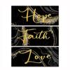 Inspirational Wall Plaques Faith-Love Hope Wall Decor Family Gift