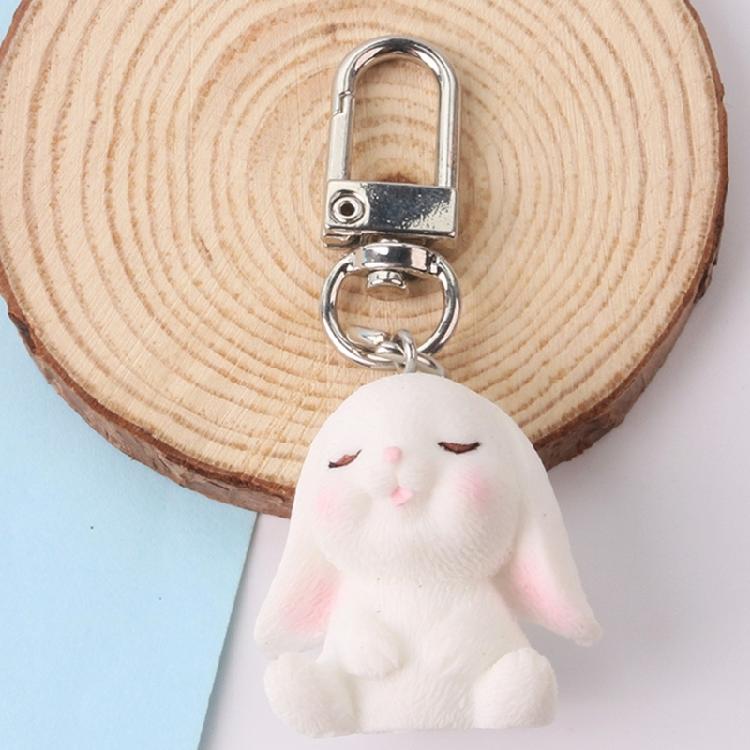 Bunnies Keychain Rabbit Key Rings Keychain Backpack Charm Bag Pendants Women Men