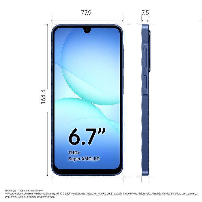 Samsung Galaxy A17 5G 8GB RAM 256GB Display 6.7" Blu Android 15