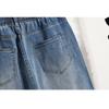 DIMANAF 2026 Spring Summer Women Plus Size Loose Jeans New Fashion Lady Denim Long Pants Oversized Bottoms