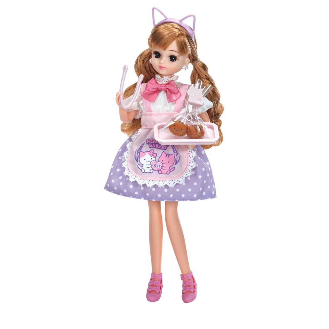 

Takara Tomy Dress Nekoneko Bakery Dress Pretend Play Toy for Ages 3 and Up Licca-chan LW-13 Set, Dress-Up