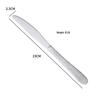 Abay European Stainless Steel Dinner Knives with Water Cube Pattern