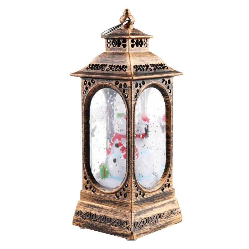 Christmas Decorations Crystal Lamp Christmas Night Light Old Man Style Lamp Gift Desktop Decoration Atmosphere Glow
