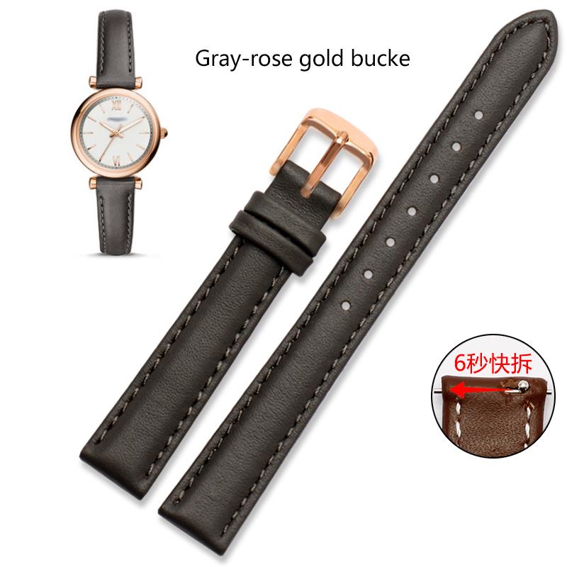 12mm 14mm 16mm 18mm 20mm Men Women Genuine Leather  Watch Band For Casio Fossil DW Folli Follie Watch Strap Bracelet Accessories
