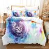 Cat Series 3D Digital Printing Three-Piece Bedding Set