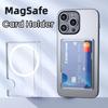 Magnetic Clear Wallet Plastic Strong Adsorption Card Holder Portable Card Slots Cover for iPhone 16 15 Pro Max 14 13 12 for Men