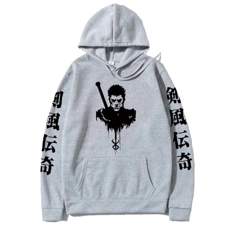 Berserk Pánské Módní Mikiny Pánské Dámské Mikiny s Kapucí Módní Ležérní Pulovry Podzim Chlapci Dívky Streetwear Mikina
