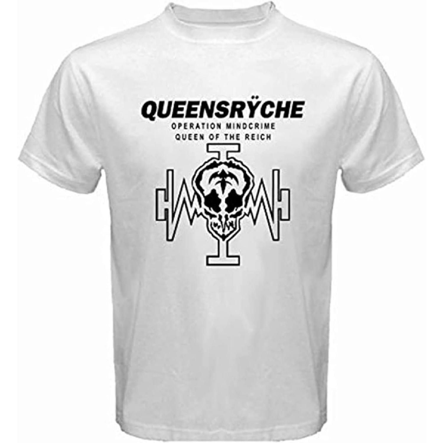 RAINMALKA Queensryche Operation Mind Crime Rock Band Men s T-Shirt White XXXXXL белый