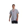 Under Armour Graphic Print Crew Neck Loose Short Sleeve T-Shirt Men Tops Gray 1379556-035