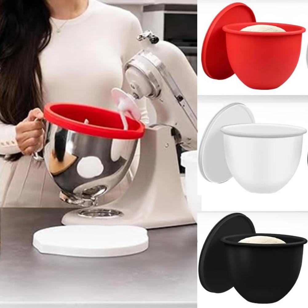 1PC Universal Silicone Bowl Liner With Lids For KitchenAid Tilt Head Mixers 5 Qt Capacity Heat Resistant No Slip Design Accessor