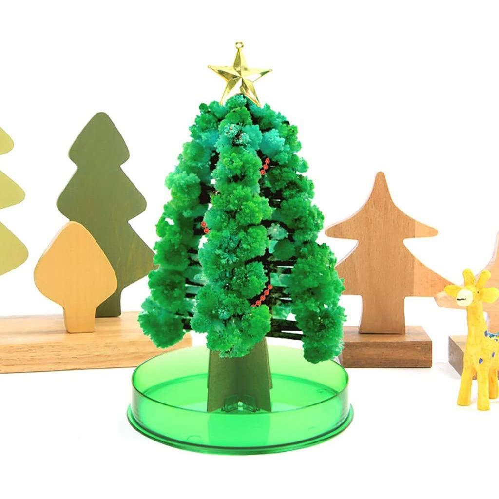 Novelty Funny DIY Visual Paper Crystals Growing Christmas Tree Science Toys Stocking Filler Gift