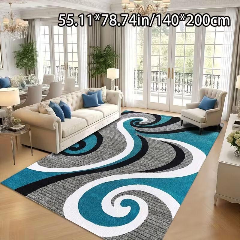 Nordic Abstract Geometric Carpet, Non-Slip and Easy-to-Clean Living Room Rug, Indoor Area Mat, Home Decor