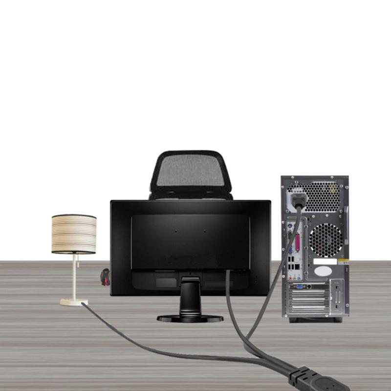 IEC320 C14 to 3xC13 Power Cord Efficient & Reliable Power Distribution Solution for Rice Cooker Electric Kettles Monitor