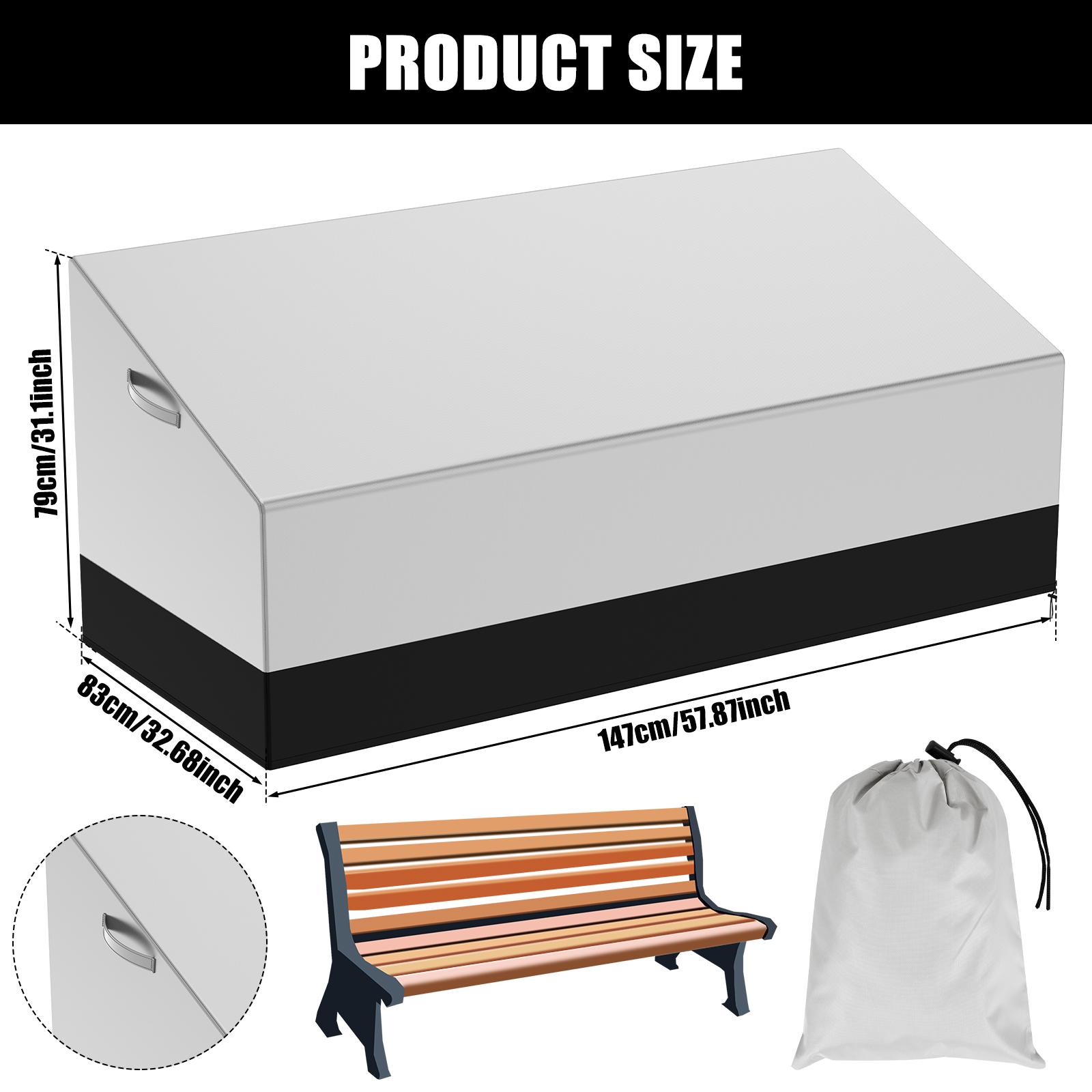 

Outdoor Garden Furniture Cover 210D Oxford Cloth Heavy Duty Sofa Loveseat Table Chair Patio Waterproof Wind-Proof Anti-UV Cover