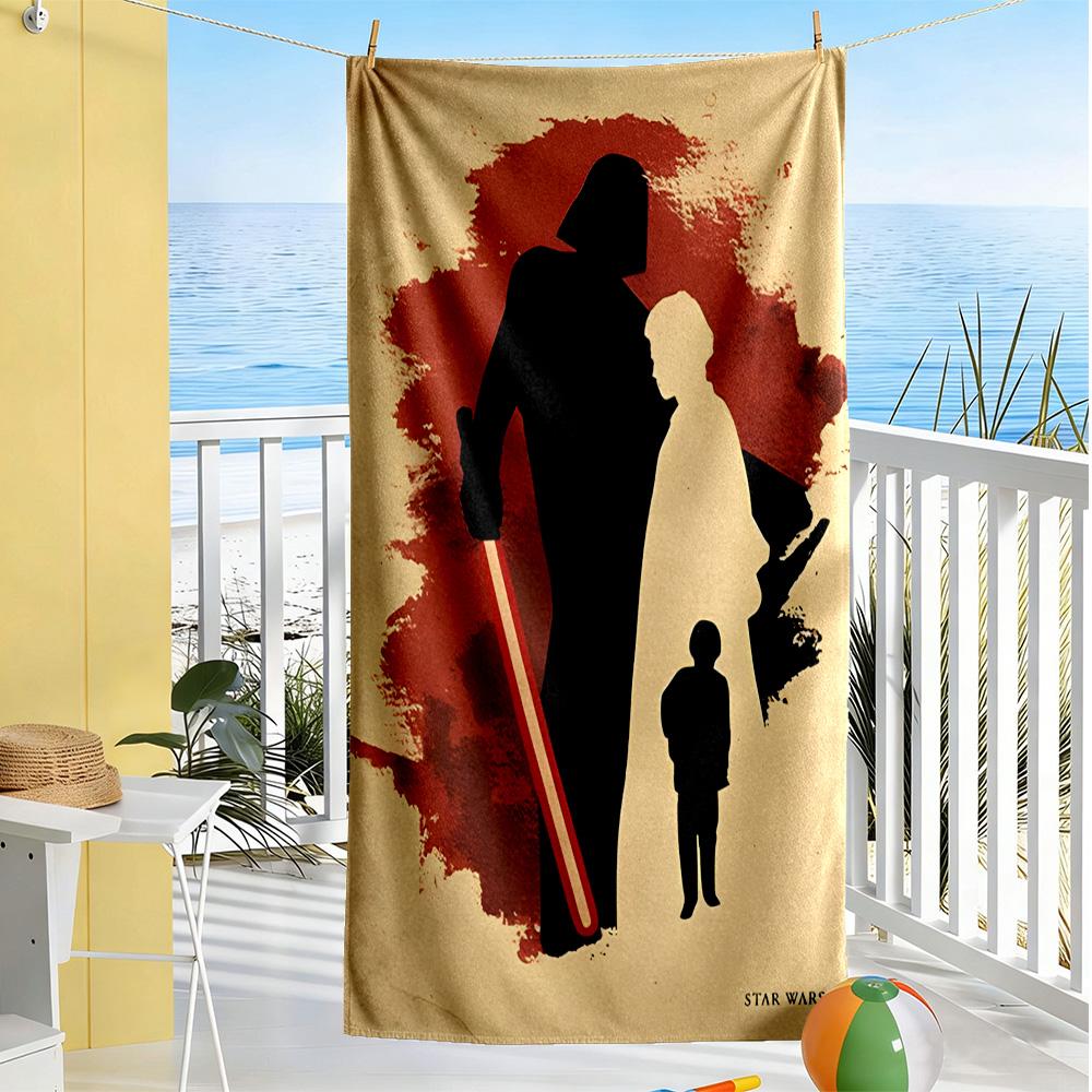 Star Wars Beach Towel Soft Durable Quick-Dry Comfortable Lightweight Portable for Swimming,Beach,Camping, Travel, Beach Accessories,Gym