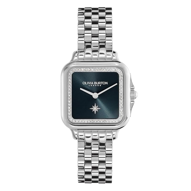 

Authorized distributor [OLIVIA BURTON] olivia burton clock watch ladies 24000083 classic 28mm grosvenor blue & silver bracelet watch
