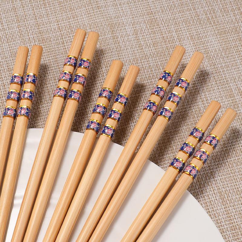 Chopsticks Do Not Go Mouldy At Home One Person One Chopstick At Home New High-end Anti Mildew and Anti-skid Bamboo Chopsticks