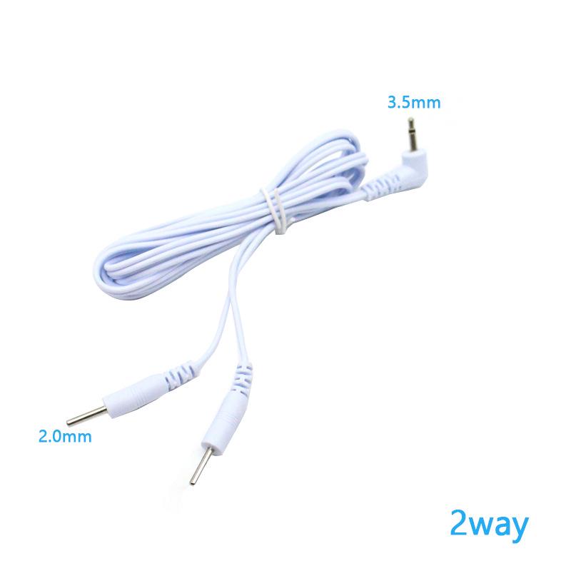Universal Massager Lead Wires: DC2.5/3.5 One-to-Two/Four Pin Physical Therapy Electrodes