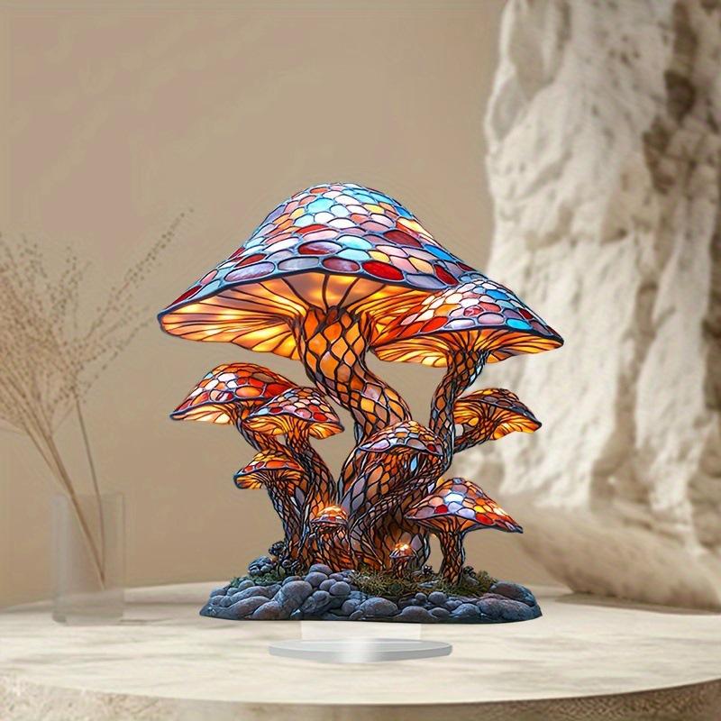 Colorful Fantasy Mushroom Ornaments for Home, Living Room, Bedroom, Desk, or Study