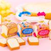4Pcs/Set Pencil Erasers Cute Cartoon Realistic High Toughness Traceless Labor-saving Wipe Clean Christmas Gift Funny Toast Bread Kids Students