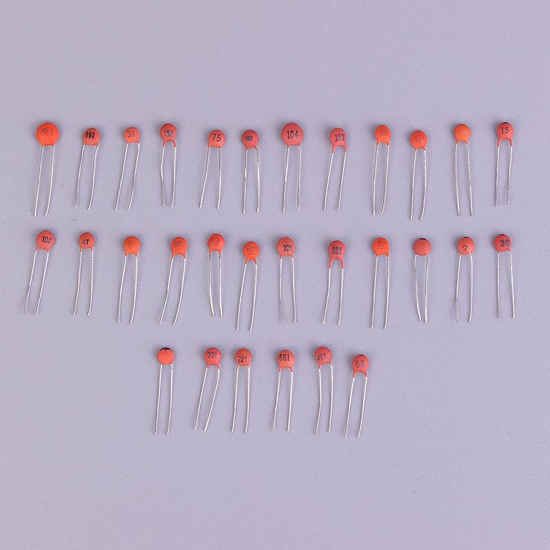 300Pcs 30Values 2Pf-0.1Uf Ceramic Capacitor Assorted Kit Assortment Set  Sale