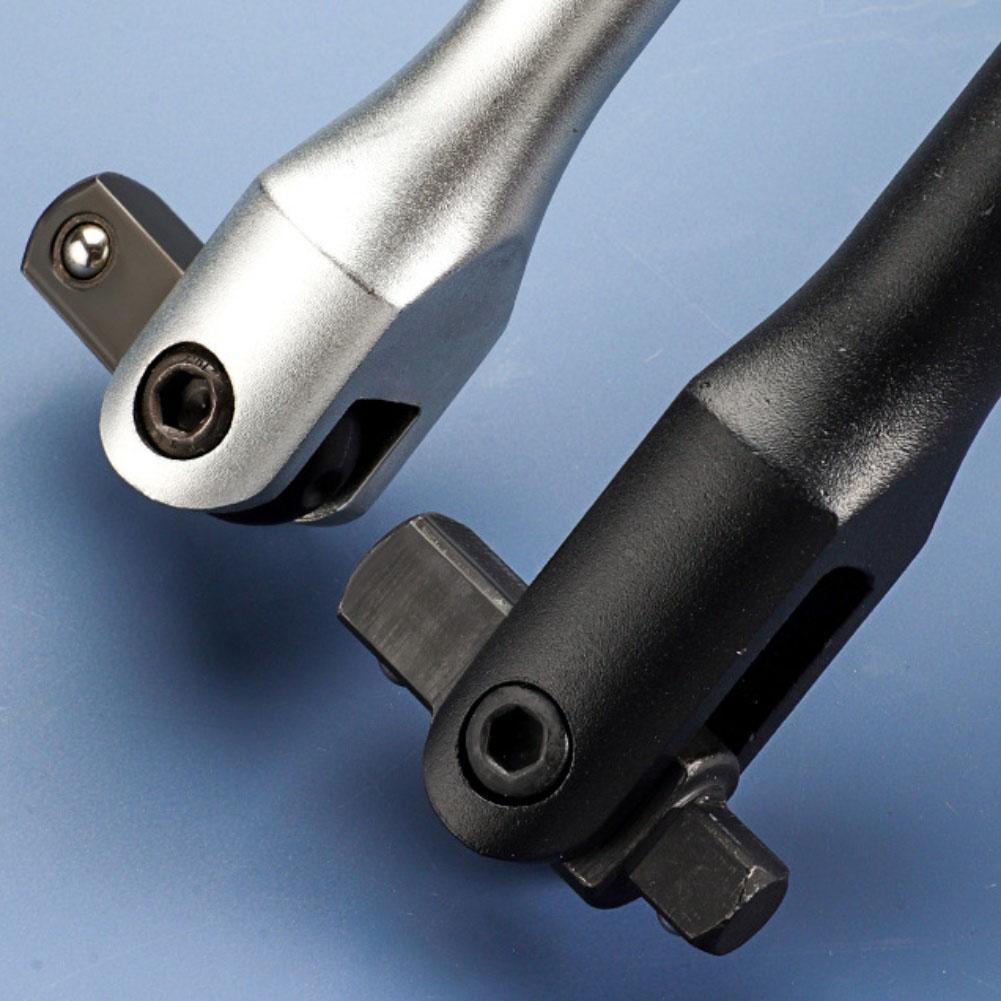 Multi Position 15 Inch Ratchet Wrench with Triple Conversion 1/2 and 3/8 Drive Featuring Anti Drop Ball Mechanism