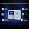 Intelligent Biometric Fingerprint Password Attendance Machine Employee Checking-in Recorder 2.4 Inch   LCD Screen   5V Time Attendance Clock
