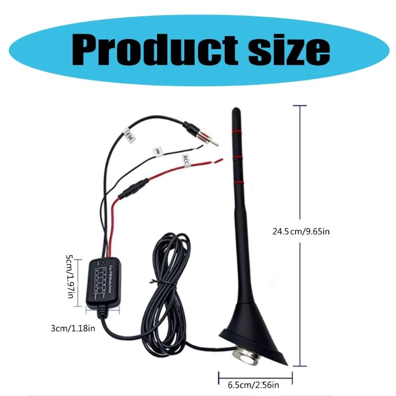 Universal Car Roof Antenna High Performances Whip Style Car Antenna Plastic Car Antenna with Long Cable for Vehicles
