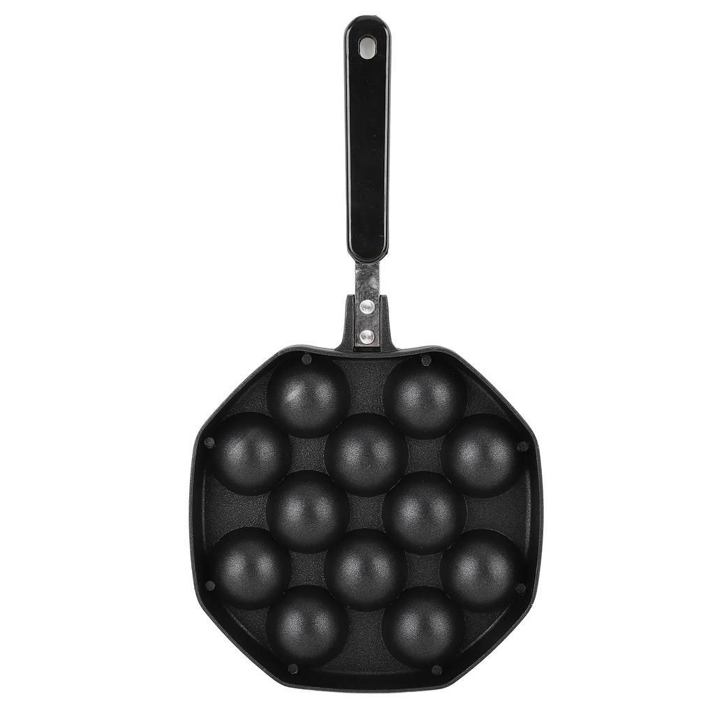 Takoyaki Pfanne 12 Formen Takoyaki Maker Bratpfanne Aluminiumlegierung Antihaft Grillpfanne Kochplatte für Tintenfischbällchen Pfannkuchen