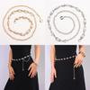 Elegant Pearl Waist Chain For Women Men Metallic Body Jewelry Summer Fashion Accessory