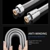 Pull Shower Hose Black Garden Water Hose Accessories Extension Bathroom Pipe 1.5/2M Flexible SUS304 New Extendable Hoses Pipes