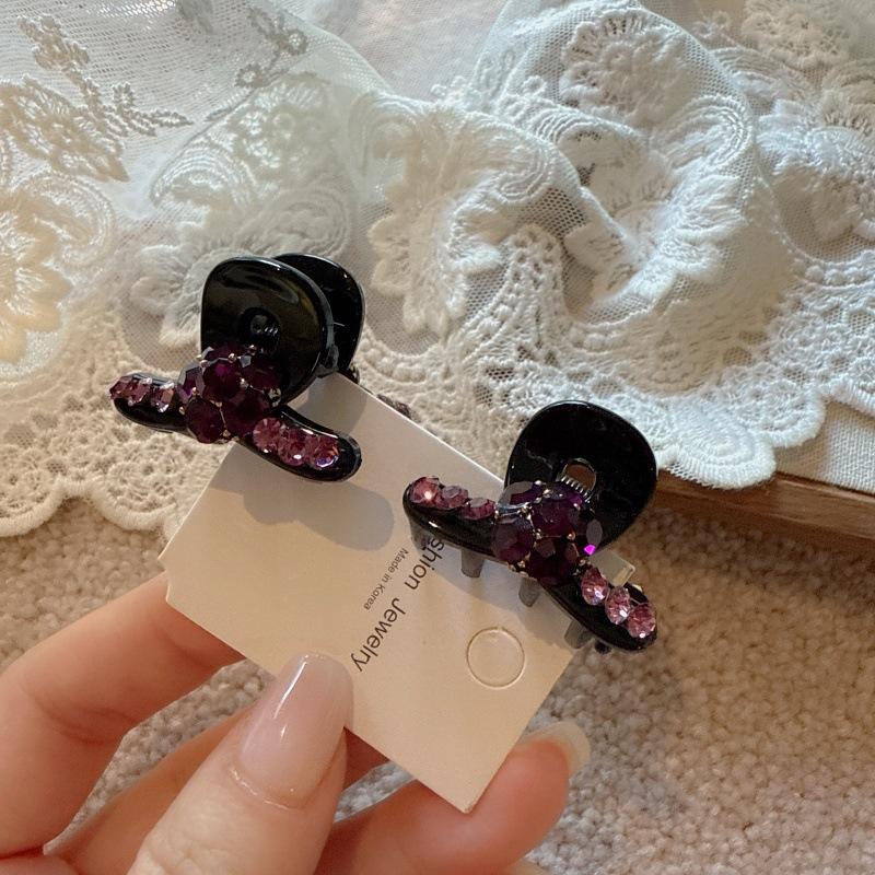 

Корейские Мини-заколки для волос класса люкс с супер блестящими стразами, Парные заколки, Изысканные боковые заколки, полностью покрытые стразами, Заколки для волос