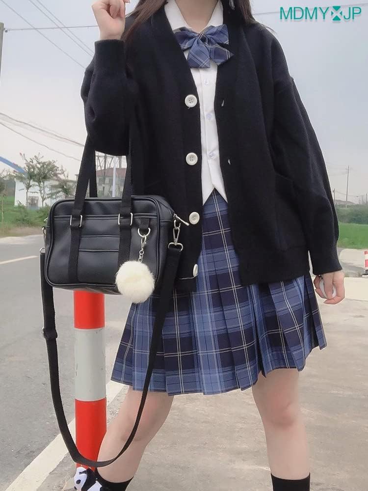 MDMYXJP School Cotton Knit Cute and MD111 Free Cardigan, JK, Girls' Uniform, Sweater, V-Neck, Outerwear, Innocent, Spring, Autumn, Winter, (JP,