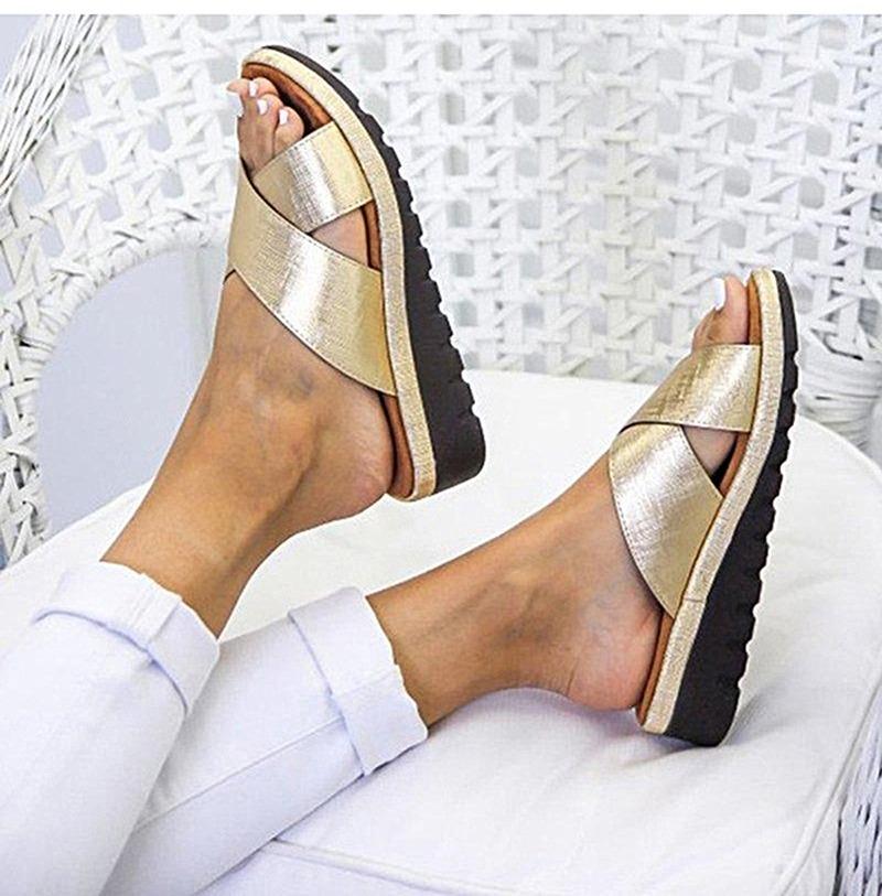 Women Sandal 2024 Chunky Woman Shoes Comfort Female Wedge Platform Shoes Ladies Casual Women's Slippers Footwear Sandalias Mujer