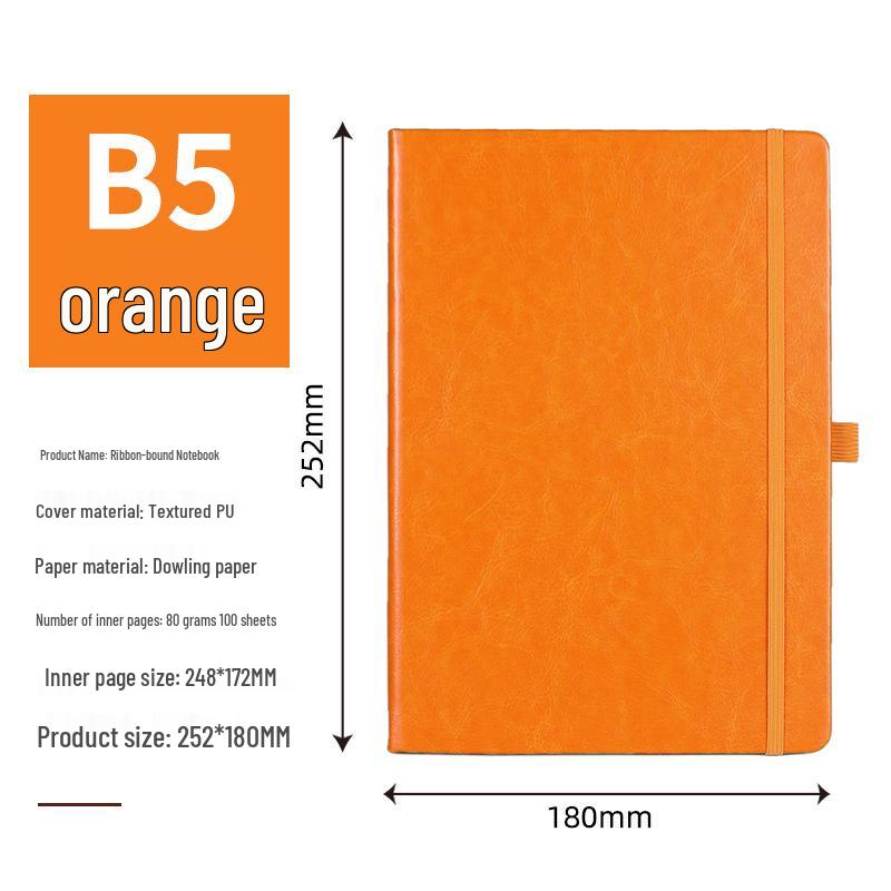 A5 Custom Ribbon Hardcover Notebook for Students and Professionals