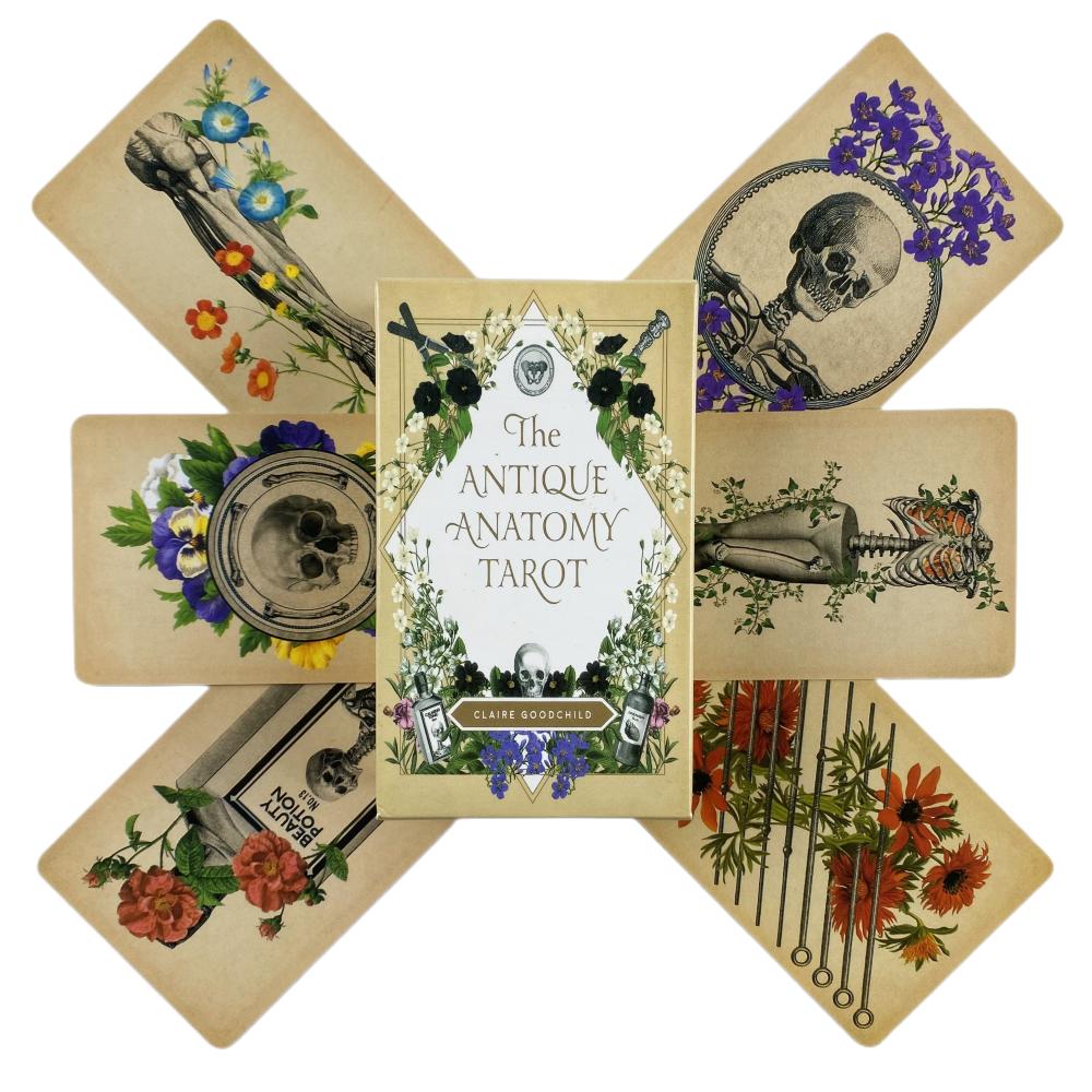 Il Mazzo di Carte Tarocchi Anatomia Antica Oracolo Divinazione Destino Gioco da Tavolo per Feste in Famiglia Completo Inglese