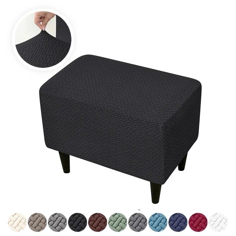Jacquard Wing Chair Cover Stretch High Sloping Armchair Covers Nordic Elastic Single Sofa Slipcovers With Seat Cushion Covers